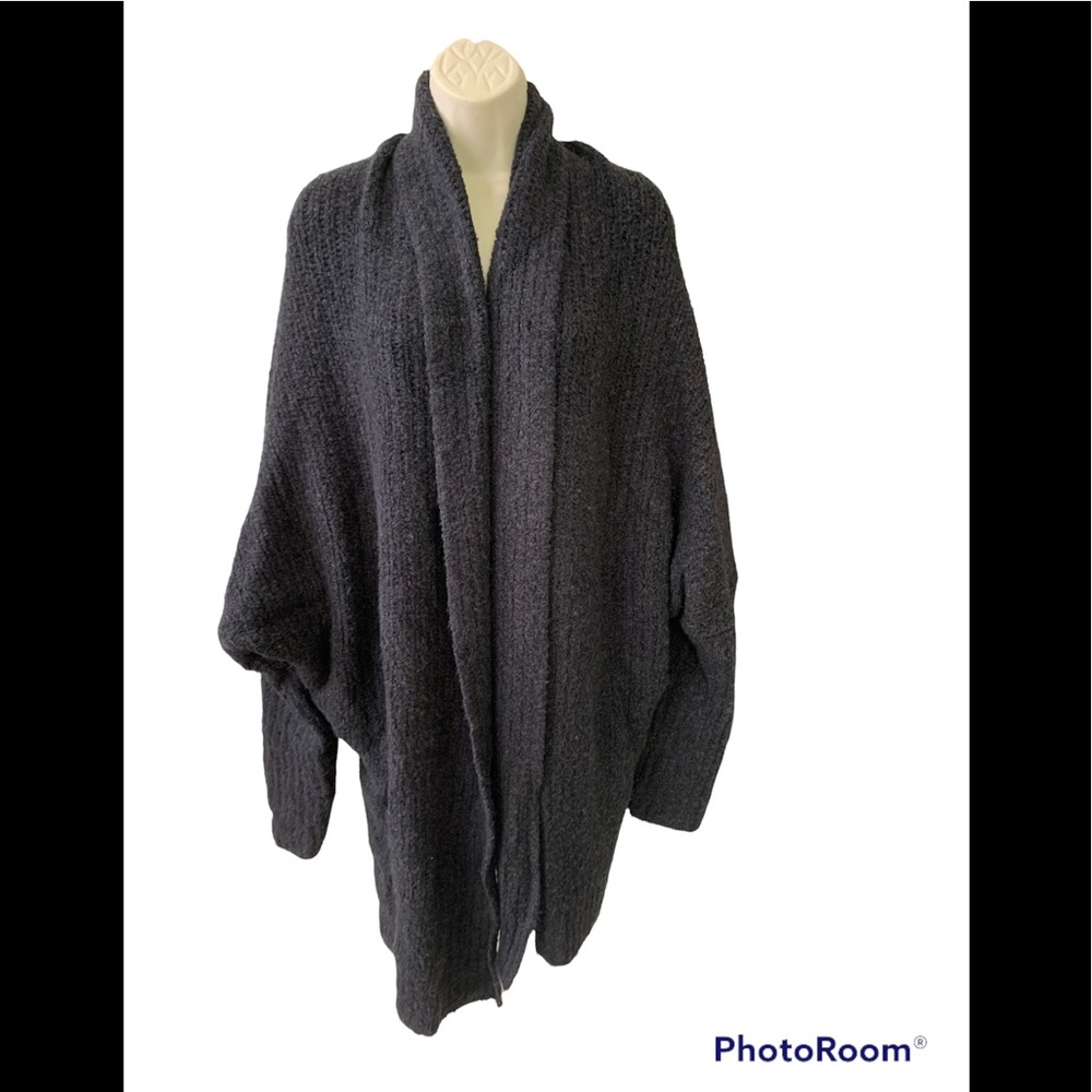 NWOT Anthropologie Sleeping on Snow Gray MerinoWoolAlpaca SoftFuzzy Cardigan